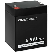Qoltec Akumulator AGM | 12V | 4.5Ah | max.1.35A AZQOLUAY0053033
