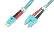 Digitus Patchcord światłowodowy FO LC-SC MM 50/125 OM3 duplex LSOH 2m AKASSKSS0000015