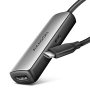 AXAGON RVC-HI8KPD Adapter aktywny USB-C -> HDMI 8K/60Hz, Aluminum, PD100W, 16cm kabel AKAXNHVRVCHI8KP