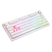 Savio Klawiatura mechaniczna bezprzewodowa PHENIX WHITE Gateron Red Pro, ABS UKSAORGBSAPRABS