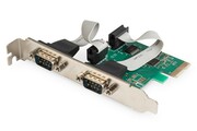 Digitus Karta rozszerzeń/Kontroler PCI Express RS232 Serial Port, 2xDB9, Chipset: ASIX99100 AMASS030000