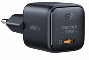 AUKEY PA-B1L Black Omnia II Mini ładowarka sieciowa 1xUSB-C PowerDelivery 30W 5A AZAUKULPAB1LBLA