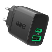 Green Cell Ładowarka sieciowa 30W 1xUSB-C 1xUSB-A czarna AZGCETLCHA30ACB