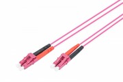 Digitus Patch cord światłowodowy FO LC-LC MM 50/125 OM4 duplex LSOH 1m AKASSKSS0000043