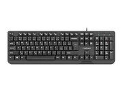 Natec Klawiatura Trout Slim USB CZ/SK 1.8m Czarna UKNATRSP0000034