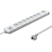 Qoltec Listwa antyprzepięciowa | 8 gniazd | 1.5m ALQOLPA00050293