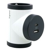Legrand Rozgałęziacz obrotowy 2xP+Z +USB AC-B/C ALLGRPA04944370