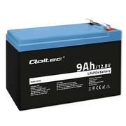 Qoltec Akumulator LiFePO4 Litowo-Żelazowo-Fforanowy | 12.8V | 9Ah | 115.2Wh | BMS AZQOLUAZ0053700