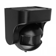 Maclean Czujnik ruchu PIR MCE358 B/B IP44, zasieg 12m, max obciążenie 300/1200W, czarny z czarną przesłoną MOMCLSNMCE358BB
