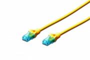 Digitus Patch cord U/UTP kat.5e PVC 5m żółty AKASSKSP5000042