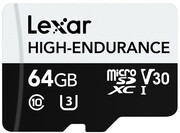 Lexar Karta microSD High Endurance 64GB C10 A1 U1 V30 100/35MB/s SFLXRMDG64GED00