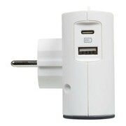 Legrand Rozgałęziacz 2x2P+USB AC Biało/czarny ALLGRZA04940100