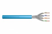 Digitus Kabel teleinformatyczny instalacyjny kat.6A, S/FTP, Eca, drut, AWG 23/1, LSOH, 50m ofoliowany, niebieski AKASSKS60000045