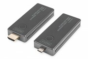 Digitus Przedłużacz/Extender USB-C - HDMI bezprzewodowy 30m UHD 4K30Hz audio (zestaw) AVASSVE00000048