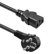 Qoltec Kabel zasilający | wtyczka kątowa SCHUKO CEE 7/7 (E/F) | IEC C13 | 3x0.5mm2 | czysta miedź | 1.5m AKQOLU000054616