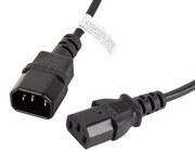 Lanberg Przedłużacz kabla zasilającego IEC 320 C13 - C14 1.8M czarny AKLAGKZ00000019