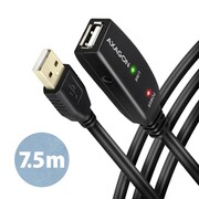 AXAGON ADR-207 USB 2.0 A-M -> A-F aktywny kabel przedłużacz/wzmacniacz 7.5m AKAXNKUADR20701
