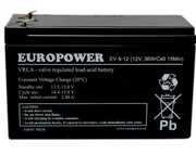 EuroPower Akumulator EV 12V 9Ah AZEURUAYEV129AH