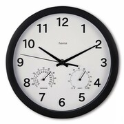 Hama Zegar ścienny Malta 25cm Czarny QUHAMZE00185868