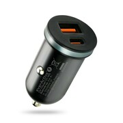 everActive Ładowarka samochodowa CC-30Q QC3.0 35W 1X USB + 1X USB-C PD czarna ASEACLX00000003