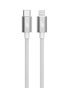 TB Kabel Lightning MFi - USB C srebrny 1m AKTBXKUAMFICS1V