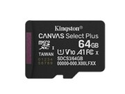 Kingston Karta pamięci microSD 64GB Canvas Select+ G3 150MB/s SFKINMDG64CSP32