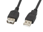 Lanberg Przedłużacz kabla USB 2.0 AM-AF czarny 5M AKLAGKU00000028
