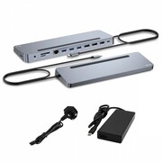 i-tec Stacja dokująca USB-C Metal Ergonomic 4K 3x Display Docking Station PD 100W + i-tec Universal Charger 100W (bundle) AYITCS000000074