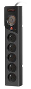 Armac Listwa zasilająca Z5 5m 5x230V 10A Z5/50/CZ czarna ALARAPE00000026