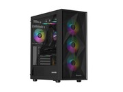 Natec Obudowa Genesis Diaxid 605 ARGB MIDI TOWER USB-C Czarna KONATOD00000033