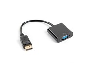 Lanberg Adapter DisplayPort (M) -> VGA 15 pin (F) czarny na kablu AKLAGVA00000019