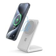 CRONG Ładowarka bezprzewodowa MagSpot Stand 2w1 z MagSafe do iPhone i AirPods AZCOGLIMSSWHT00