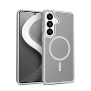 CRONG Etui Hybrid Matte Magnetic - MagSafe Samsung Galaxy S26 Szare AOCOGTFMMS26LGR