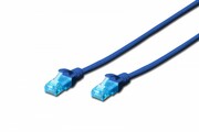 Digitus Patch cord U/UTP kat.5e PVC 2m niebieski AKASSKSP5000023