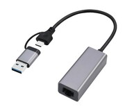 Gembird Karta sieciowa USB 3.1 USB-A/USB-C A-USB3AC-LAN-01