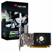 AFOX Karta graficzna GeForce GT 730 1GB DDR3 64Bit DVI HDMI VGA LP Fan V1 KGAFXN730000006