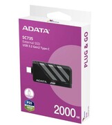 Adata Dysk SSD External SC735 2TB U3.2C 1000/1000MB/s Grey DGADAZFT20S735B
