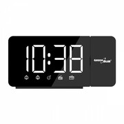 GreenBlue Radiobudzik cyfrowy LED GB172 radio FM, alarm, zegar 12/24, zasilanie USB 5V DC, CR2032 QUGEESPGREGB172