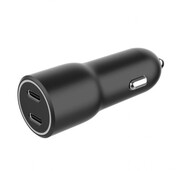 Gembird Ładowarka samochodowa 2xUSB-C PD 40W czarna ASGEMLU00000010