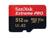 SanDisk Karta Extreme Pro microSDXC 512GB 200/140 MB/s A2 V30 U3 SFSANMD512SQXCD
