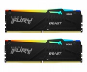 Kingston Pamięć DDR5 Fury Beast RGB 32GB(2*16GB)/6000 CL36 SAKIN503260BR24