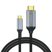 Savio Kabel USB-C do HDMI v2.0b, 3m, miedź CL-184 AKSAOKVC184