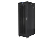 Lanberg Szafa stojąca rack 19 cali 42U 800x1200 czarna drzwi perforowane LCD (flat pack) V2 NULAGR42U000032