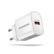 AXAGON ACU-QC18W Ładowarka sieciowa QC 18W, 1x port USB-A, QC3.0/AFC/FCP/SMART Biała AZAXNLSACUQC18W