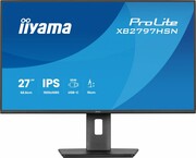 IIYAMA Monitor 27 cali XB2797HSN-B1 IPS,FHD,HAS150 ,350cd,1ms HDMI, DP,USB-C DOCK 65W, 4xUSB HUB, RJ45 UPIIY027XS97B1N