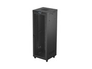 Lanberg Szafa instalacyjna rack stojąca 19 cali 47U 800x800 drzwi perforowane LCD czarna (Flat pack) NULAGR47U000006