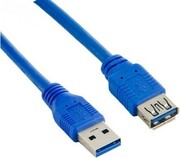 Lanberg Przedłużacz kabla USB 3.0 AM-AF niebieski 3M AKLAGKU00000024