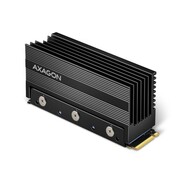 AXAGON CLR-M2XL Chłodnica aluminiowa pasywna do dysku M.2 SSD, ALU korpus, silikonowe podkładki termiczne, wysokość 36mm NUAXNSOWCLRM2XL