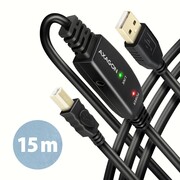 AXAGON ADR-215B USB 2.0 A-M -> B-M aktywny kabel połączeniowy/wzmacniacz 15m AKAXNKDADR215B0