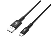 TB Kabel USB-USB C 1,5 m silikonowy czarny AKTBXKUCMISI15B